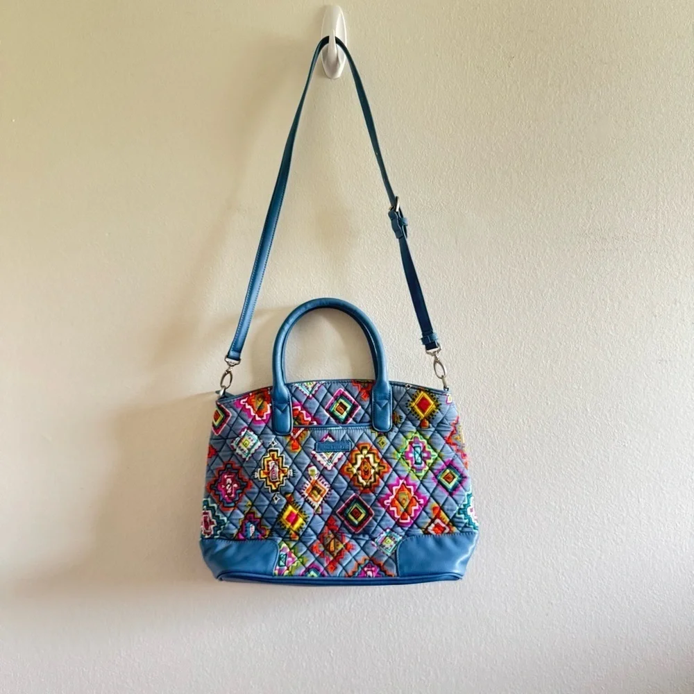 NWT Vera Bradley Day-Off Satchel in Painted Medallions